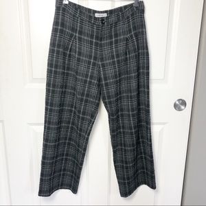 Dorin Frankfurt Wide Leg Crop Plaid Pant size 2
